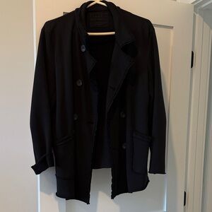 Frank and Eileen Black Double-Breasted Jacket
